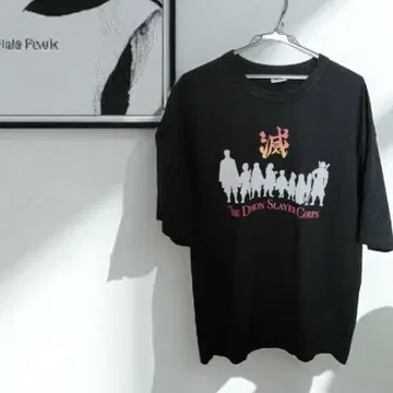귀멸의 칼날 티셔츠 블랙
