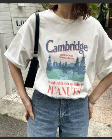 DISCOAT CamBridge 수베니어 빅 티셔츠 택 포함 새상품