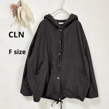 CLN 마운틴 후드티 F 차콜 그레이 긴팔 밑단 드로코드