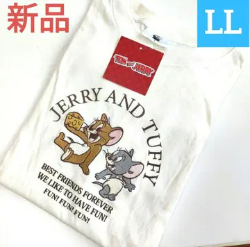 새상품 톰과 제리 Taffy 티셔츠 자수 LL