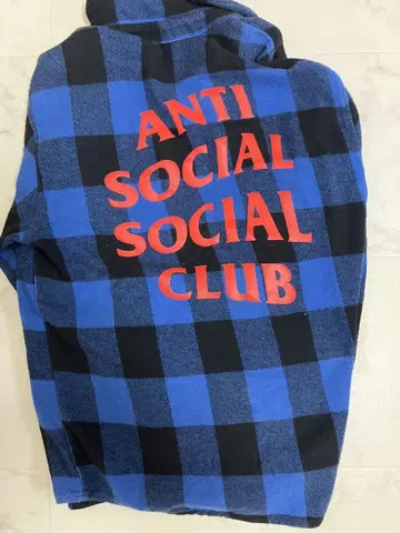 ANTI SOCIAL SOCIAL CLUB 체크 무늬 플란넬 셔츠