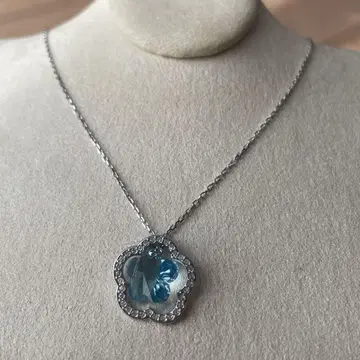 SWAROVSKI 블루 스톤 목걸이