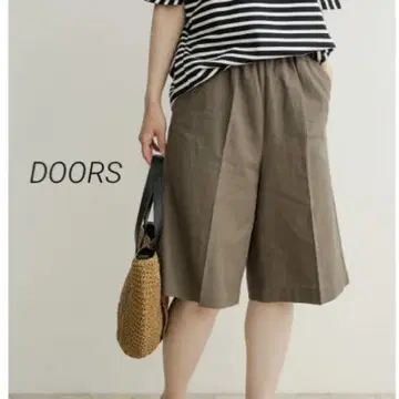 DOORS 어반 리서치 도어즈 코튼 린넨 하프 팬츠 카키 F