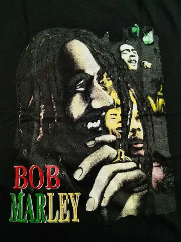 BobMarley 밥 말리 티셔츠 블랙 L 사이즈