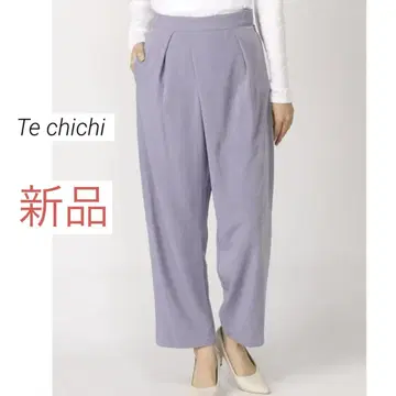 새상품 Techichi 테치치 아지메턱 테이퍼드 팬츠 퍼플 블루 F