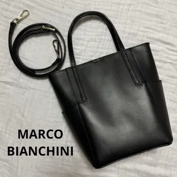 새상품급 MARCO BIANCHINI/마르코 비앙키니 2way 블랙 가죽