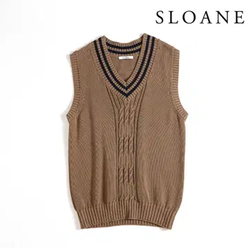 309t*새상품급 슬로우 SLOANE 코튼 니트 베스트