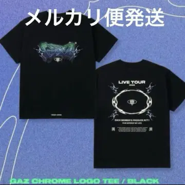 the GazettE GAZ CHROME LOGO TEE / BLACK