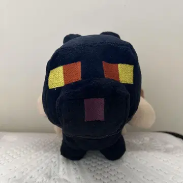 검은 개 캐릭터 봉제 인형 MINECRAFT