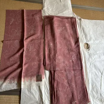 기모노 펄 가공 포도 패턴