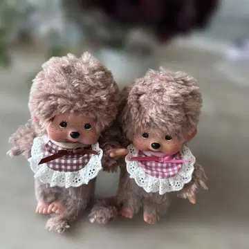 모코모코 스위트 브라운 몬치치 핑크와 브라운