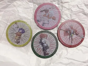 4장 세트 FF9 러버 코스터 플라이야 에코 쿠이나 살라만더