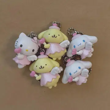 산리오 가챠가챠 꿈꾸는 엔젤 스윙 키티 시나모롤 폼폼
