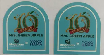 Mrs. GREEN APPLE 10주년 기념 스티커 미세스 요코하마