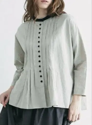 마가리 magali 싸개 버튼 린넨 블라우스(24SS)