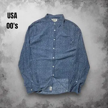 00s JACHS USA 올 패턴 프린트 플란넬 셔츠 긴팔 플라워 프린트