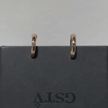 SV 브라운 다이아몬드 페더 터치 귀걸이 PG
