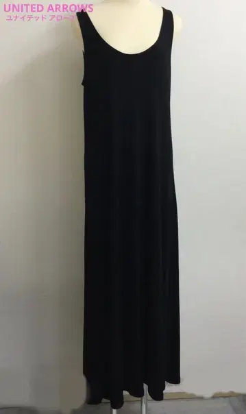 UNITED ARROWS 슬리브리스 롱 원피스 블랙