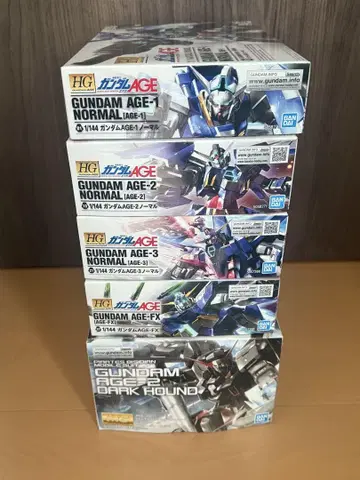 HG AGE1~FX & MG 다크 하운드 주인공 기체 세트