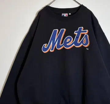 MLB 뉴욕 메츠 Mets 자수 로고 속기모 맨투맨