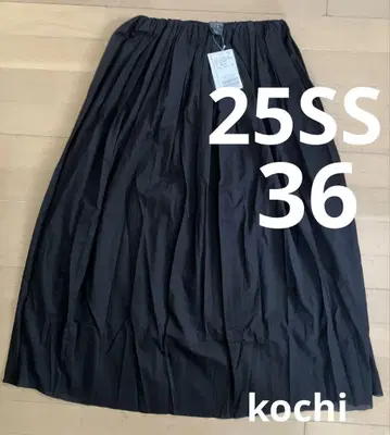 IENA 코튼 론 스커트 36 블랙