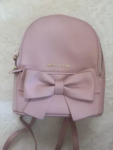 Maison de FLEUR 리본 백팩 M 핑크