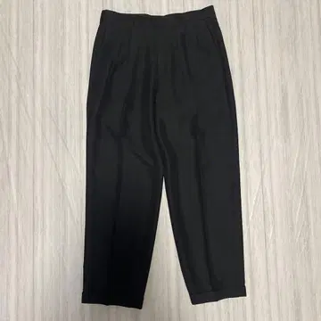 페리 에리스 PERRY ELLIS 투 턱 슬랙스 블랙