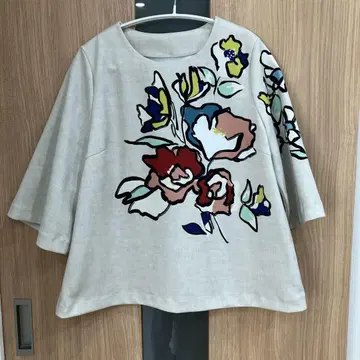 와코루 꽃무늬 베이지 튜닉