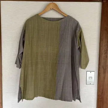 마키 텍스타일 상의 핸드메이드