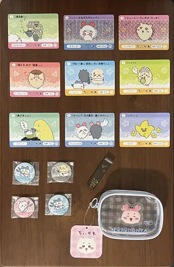 치이카와 (먼작귀) 카드와 핀 배지 세트