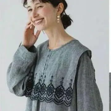 스튜디오 클립 프렌치 린넨 탈부착 카라