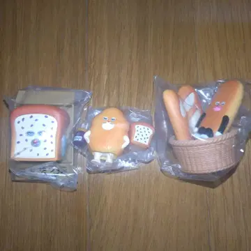 빵 도둑 피규어 3종 세트 럭키 아이템 포함 가챠