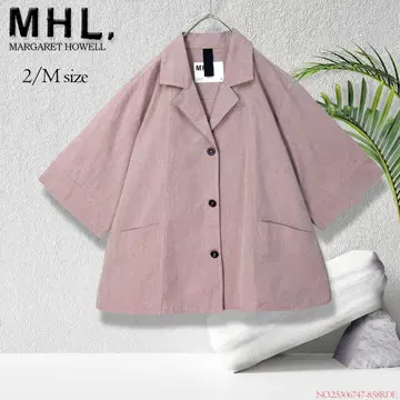 MHL. 마가렛 호웰 반팔 셔츠 자켓 오픈 카라 셔츠
