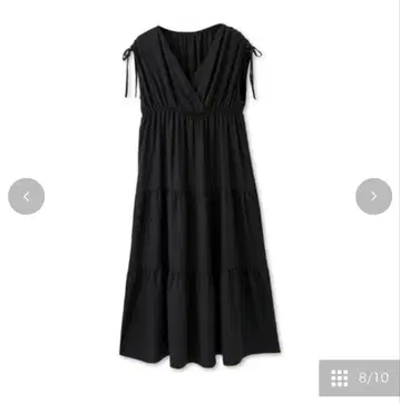 시마무라 다나카 리나 어깨 셔링 원피스