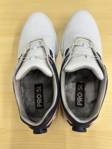 풋조이 FJ PRO SL 27cm 화이트 네이비 FootJoy