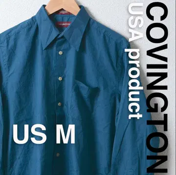 US 구제 의류 COVINGTON 코빙턴 드레스 셔츠 다크 틸 US M