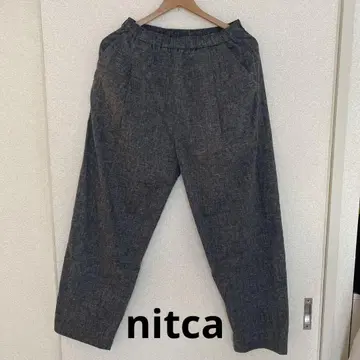니토카 nitca 코쿤 이지 팬츠 캐주얼 차콜 그레이