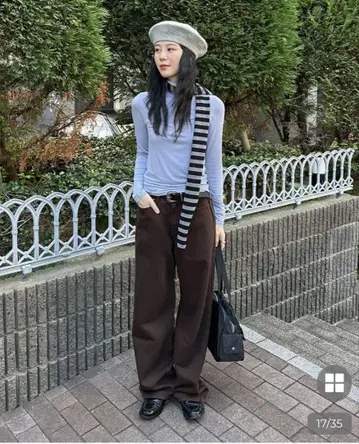 [sep19] 컬러 코튼 와이드 팬츠 S 사이즈