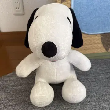 스누피 봉제 인형 빨간색 목걸이 포함