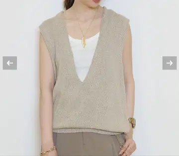 MUSE de DeuxiemeClasse LilyLinen V넥 베스트