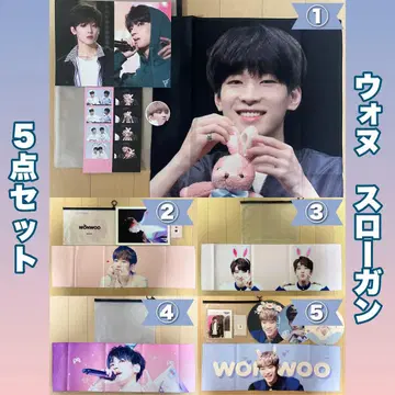 SEVENTEEN 원우 슬로건 5종 세트 비공식 새상품급