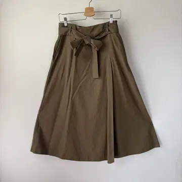 UNITED ARROWS 벨트 플레어 스커트