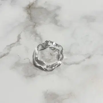 루체 마키아 클리어 유리 반지