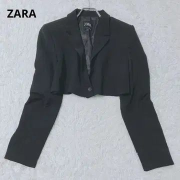 자라 테일러드 자켓 EUR L 사이즈 블랙 숏 기장 오피스
