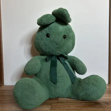 그린 컬러 토끼 봉제 인형