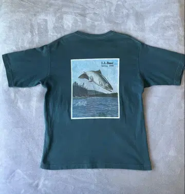 L.L.Bean 엘엘빈 티셔츠 물고기 카탈로그 송어
