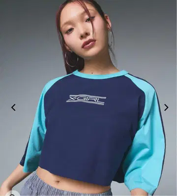 X-걸 숄더 패널드 B/B 티셔츠