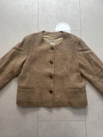 살바토레 페라가모 노카라 자켓 40 베이지