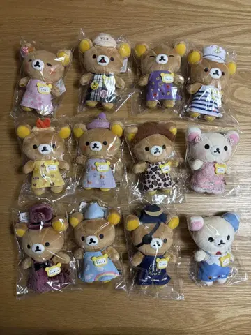 리락쿠마 점장 목걸이 봉제 인형 12