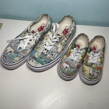 VANS 스누피 스니커즈 미사용 오센틱 부모와 자녀 세트